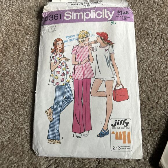 Vintage Lot Of 6 -1960s/1970s Simplicity Women’s Sewing Patterns & Cloth World - Picture 11 of 14